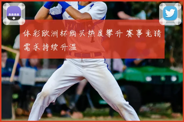 体彩欧洲杯购买热度攀升 赛事竞猜需求持续升温